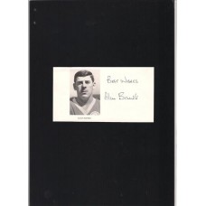 Autographed portrait of Liverpool footballer Alan Banks.